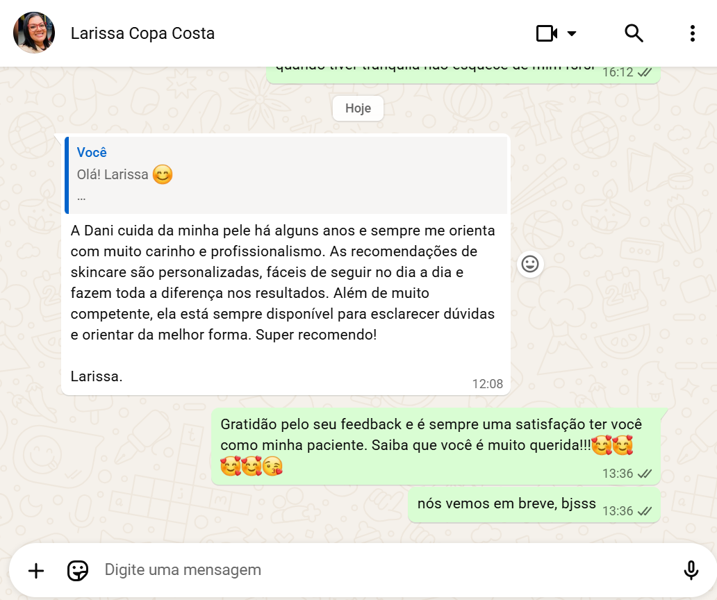 Depoimento Larissa