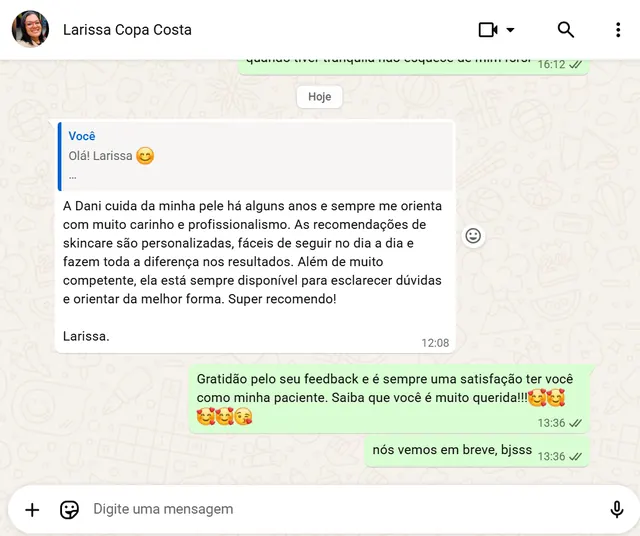 Depoimento Larissa